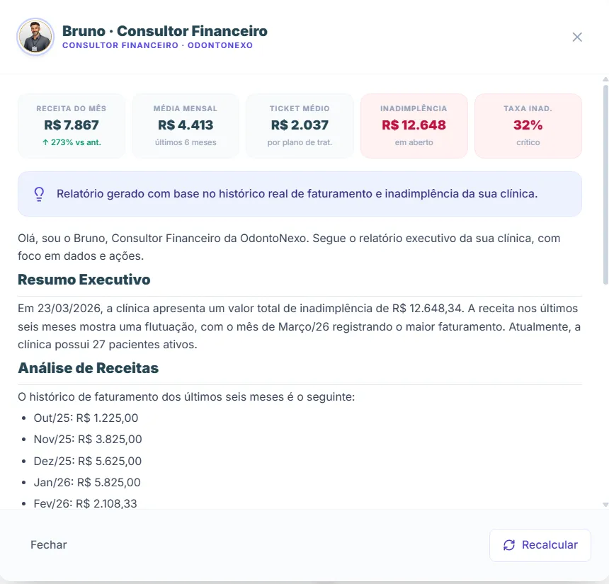 Relatório financeiro